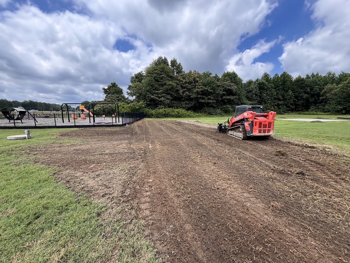 Grading and seedbed prep, Prince George VA